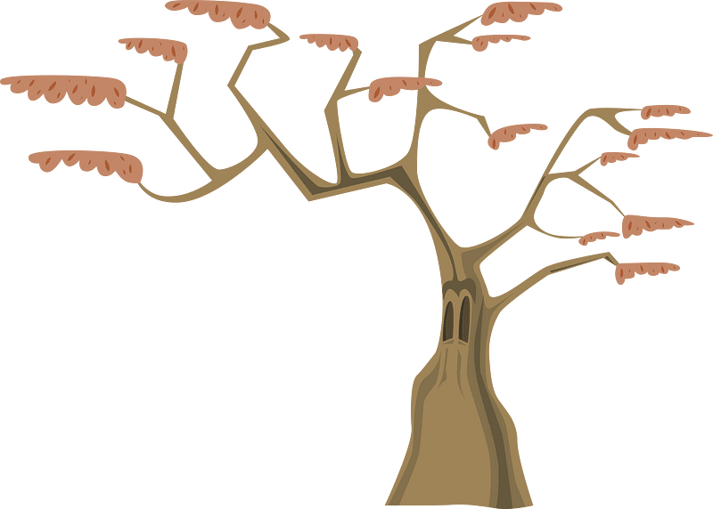 Bare tall fantasy tree