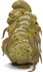 Brown egg fantasy tree