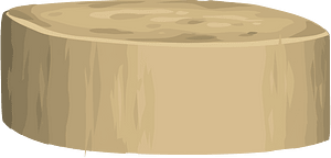 Light brown stump
