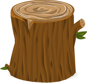 Medium brown stump