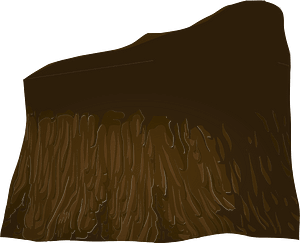 Medium brown stump