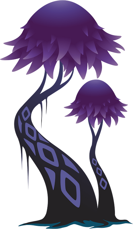 Purple fantasy tree