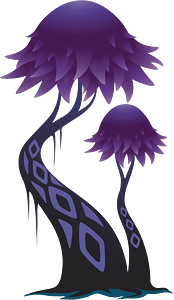 Purple fantasy tree