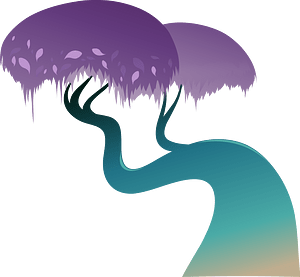 Purple fantasy tree
