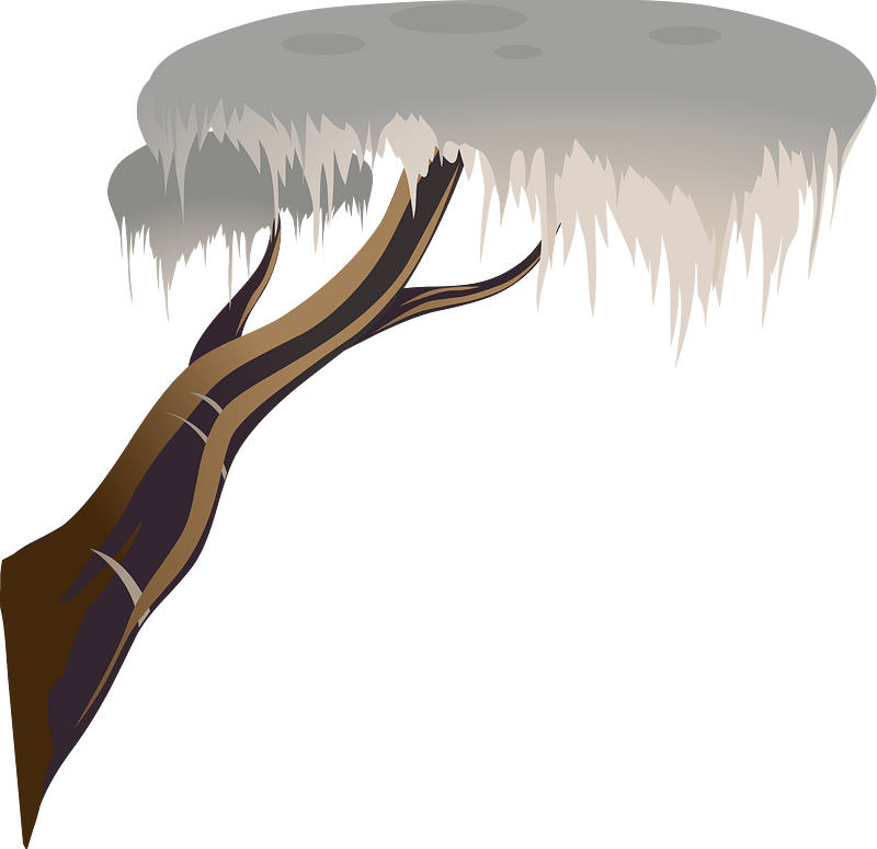 White tree branch