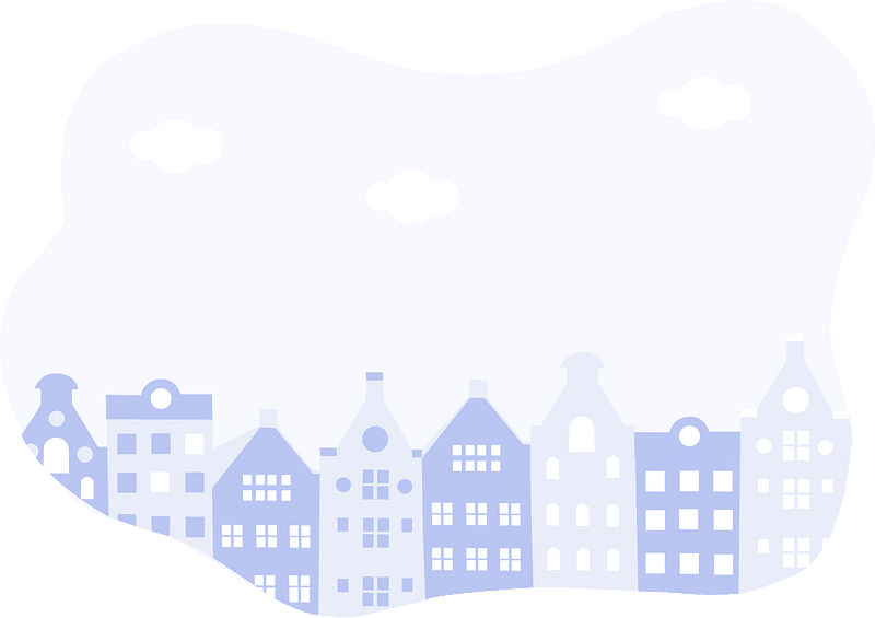 City houses background