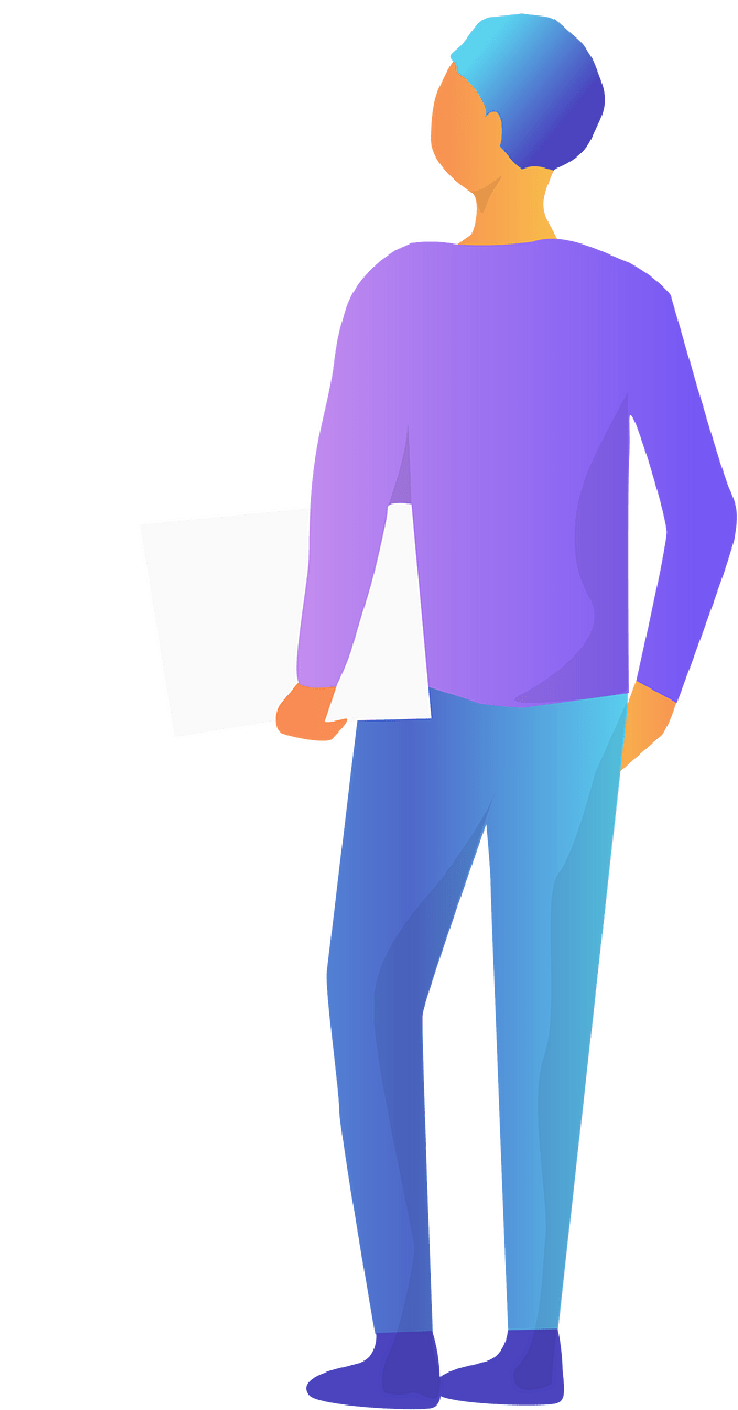 Man with documents