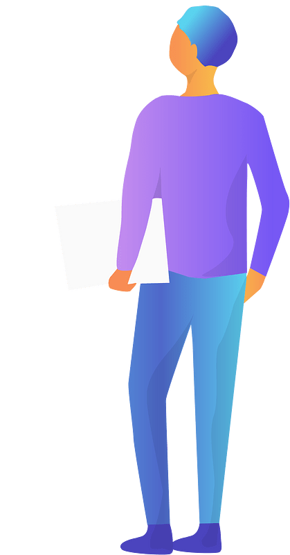 Man with documents