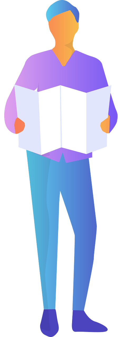 Man with map