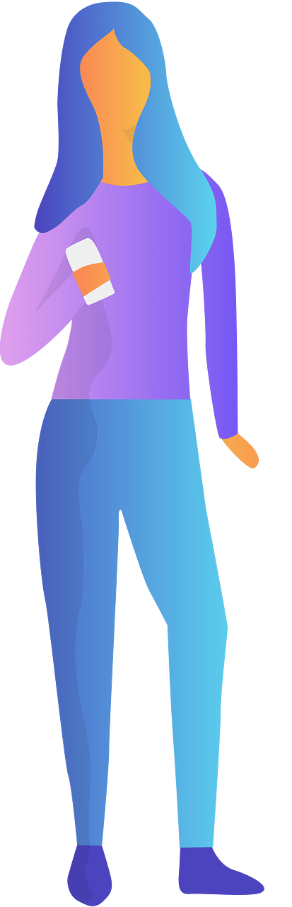 Woman check phone