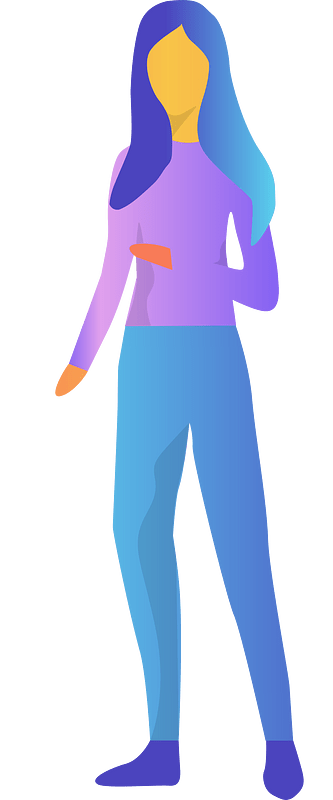 Woman presenting