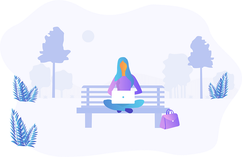 Woman sitting street