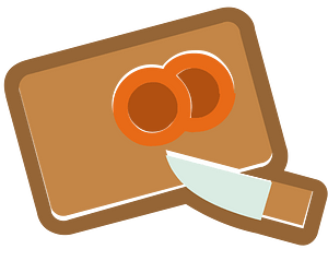 Cutting board knife