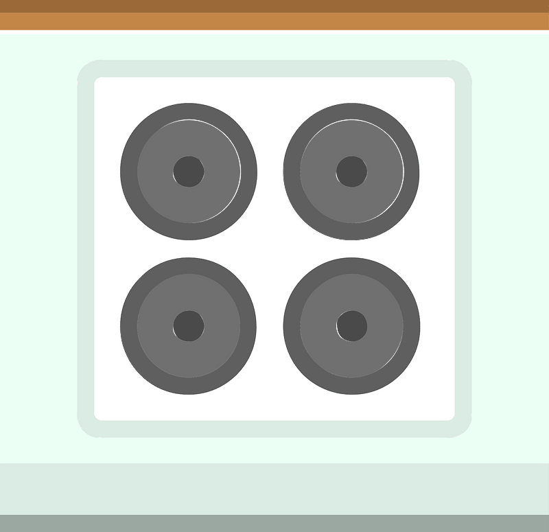 Grey hob
