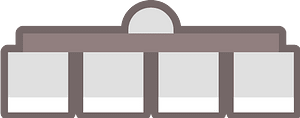 Grey shelf