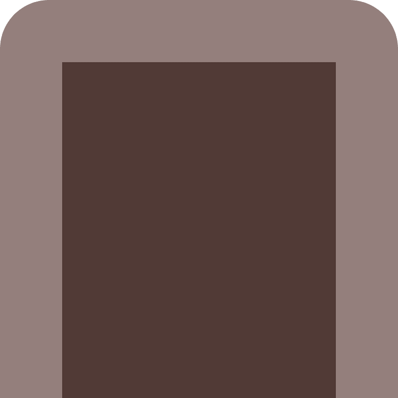 Brown outlined block