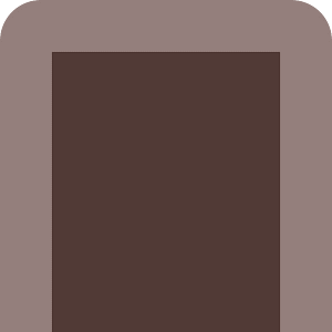 Brown outlined block