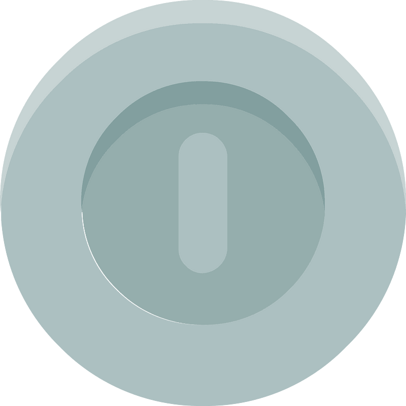 Grey round coin