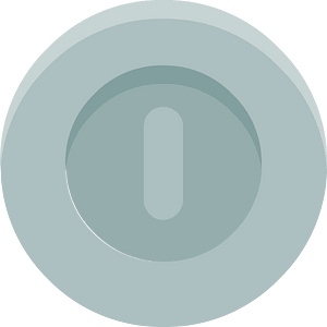 Grey round coin