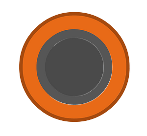 Red circle dark center