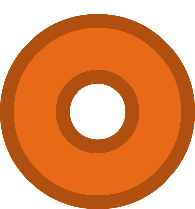 Red circle white center