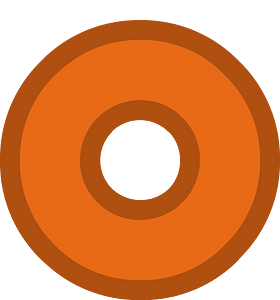 Red circle white center