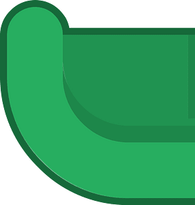 Half green gutter