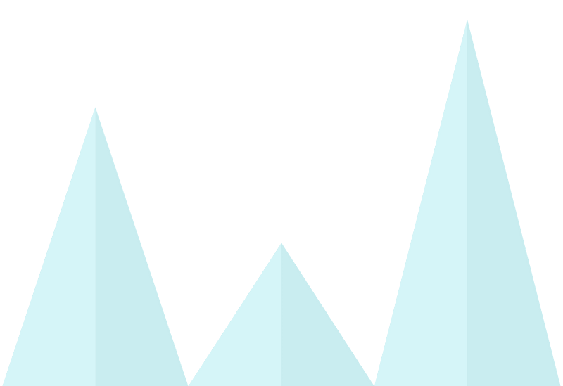 Blue ice spikes