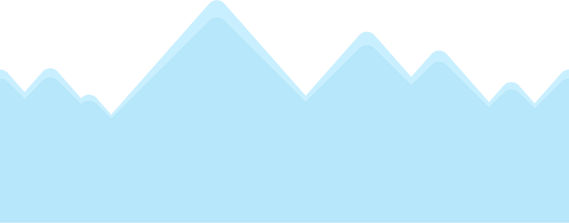 Blue ice spikes