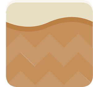 Beige sand brown ground platform