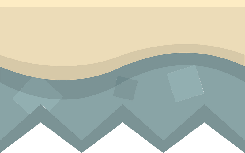 Beige sand grey rock platform