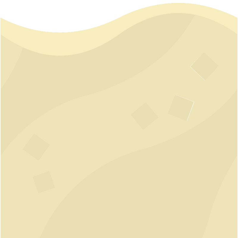 Beige sand platform