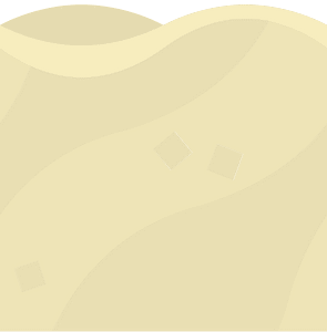 Beige sand platform