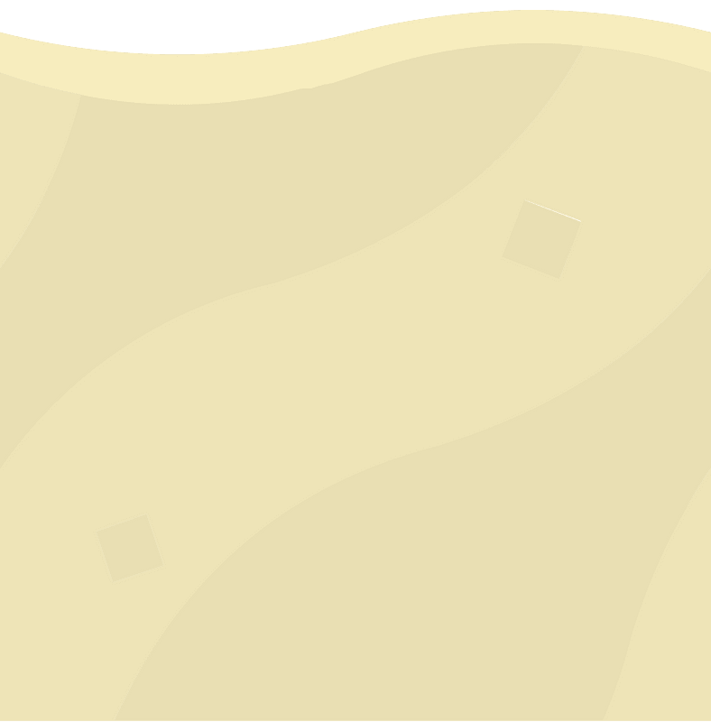 Beige sand platform