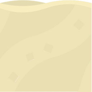 Beige sand platform