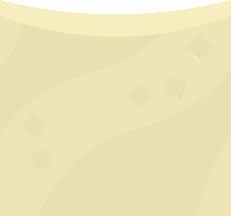 Beige sand platform