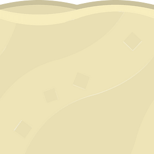 Beige sand platform