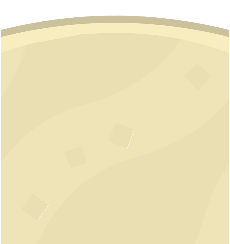 Beige sand platform