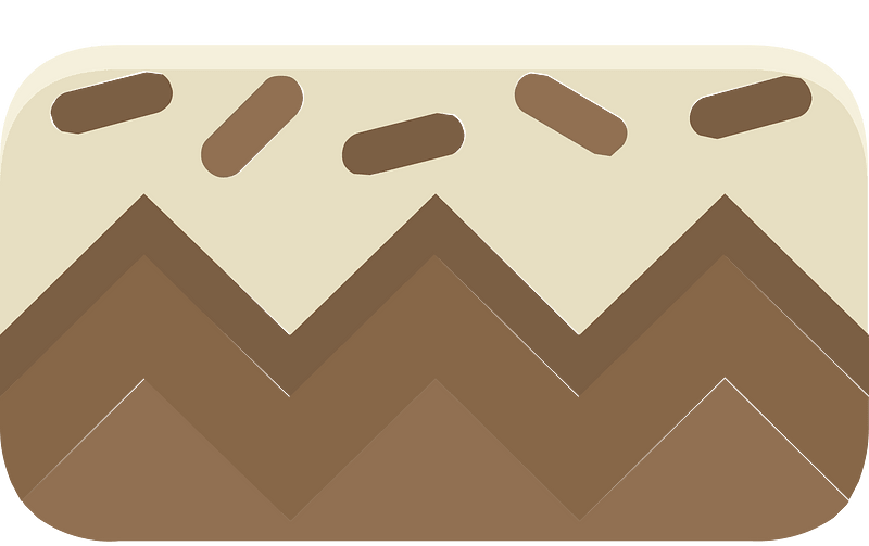 Beige top brown ground platform