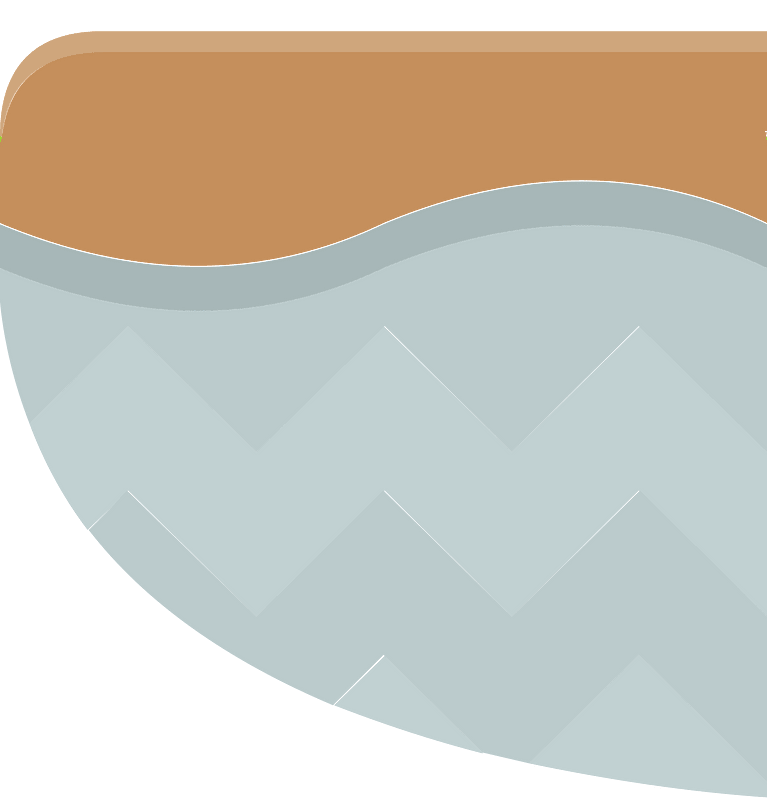 Brown land grey rock platform