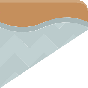 Brown land grey rock platform