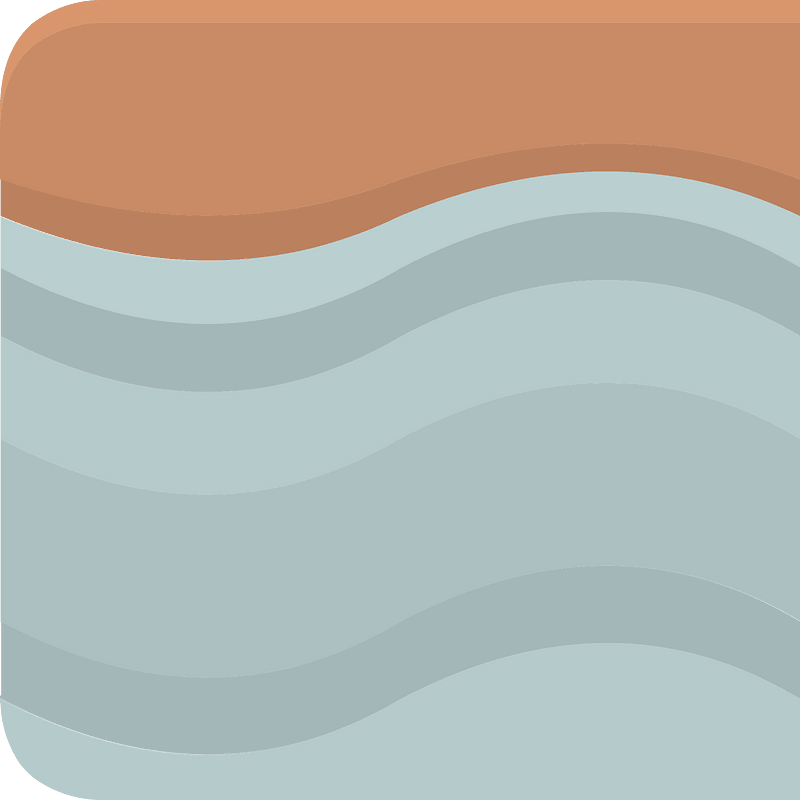Brown land grey rock platform