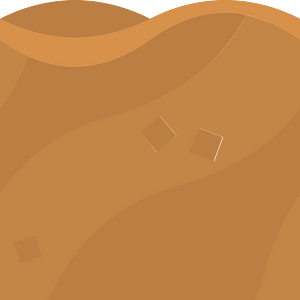 Brown land ground platform