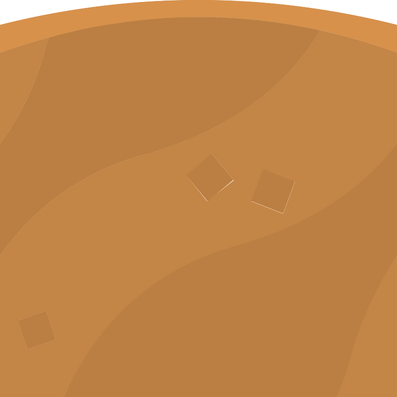 Brown land ground platform