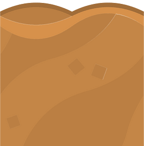 Brown land ground platform