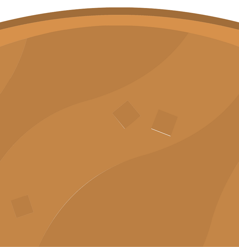 Brown land ground platform