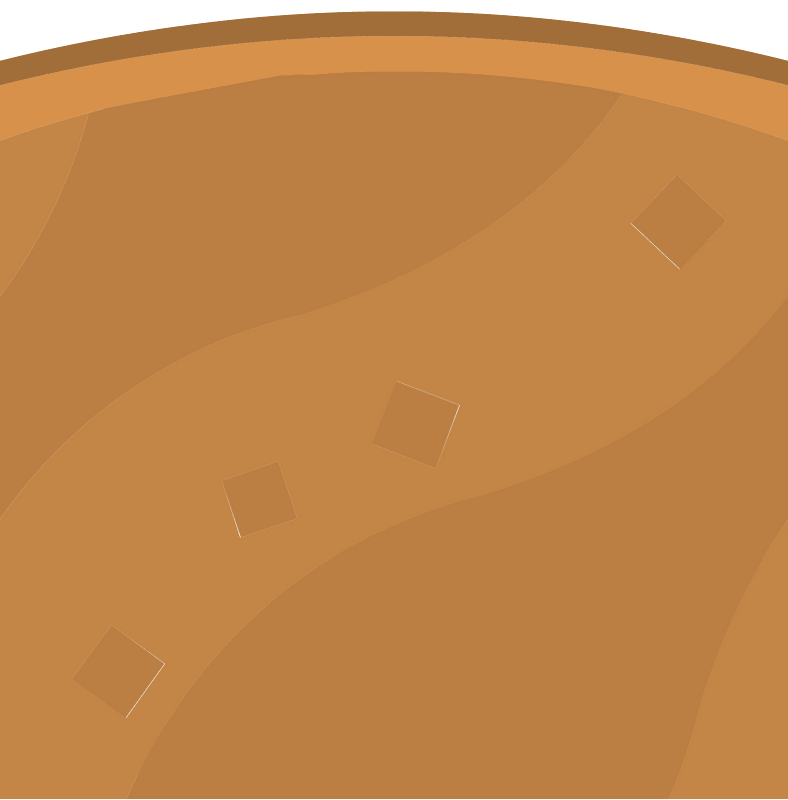 Brown land ground platform