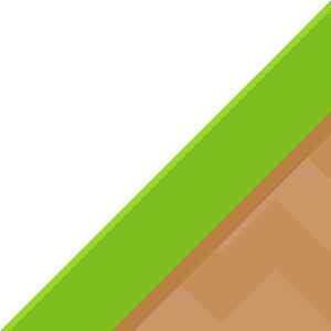 Green grass brown land platform