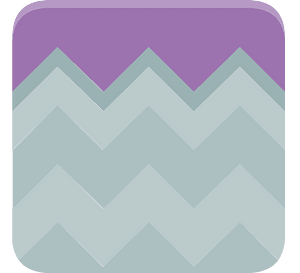Purple land grey rock platform