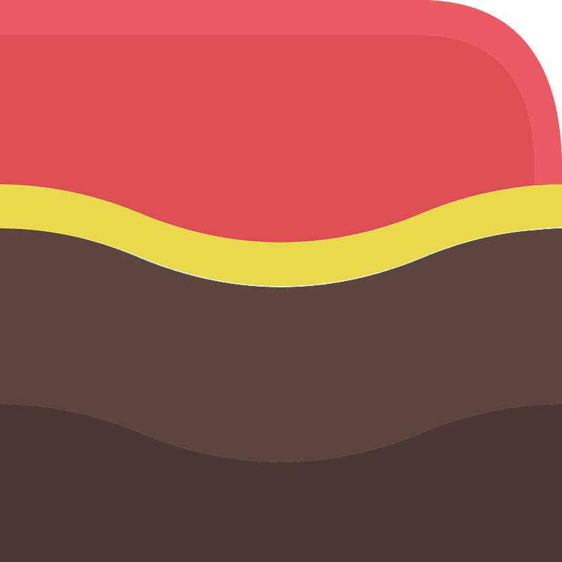 Red lava brown rock platform